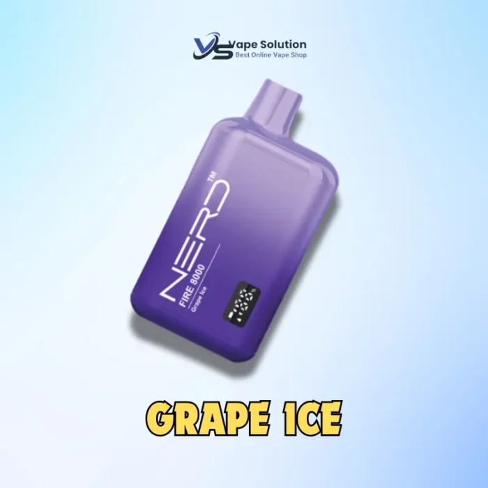 Nerd Fire 8000 Puffs GRAPE ICE
