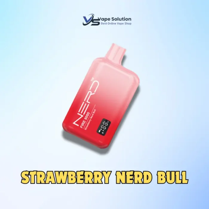 Nerd Fire 8000 Puffs STRAWBERRY NERD BULL