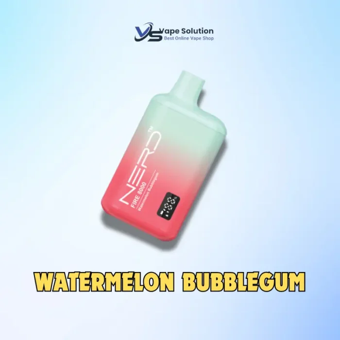 Nerd Fire 8000 Puffs WATERMELON BUBBLEGUM