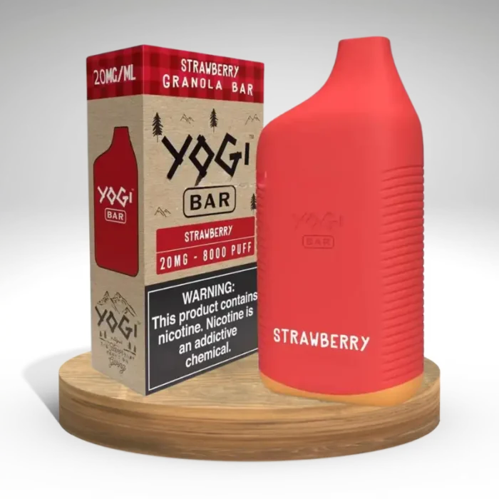 YOGI-BAR-8000-puffs-20-mg; STRAWBERRY; Vape-Solution-UAE;