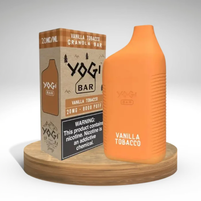 YOGI-BAR-8000-puffs-20-mg; VANILLA-TOBACCO; Vape-Solution-UAE;