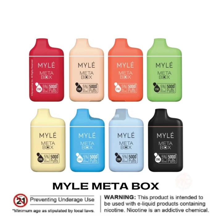 Myle Meta Box Disposable 5000 Puffs in Dubai UAE